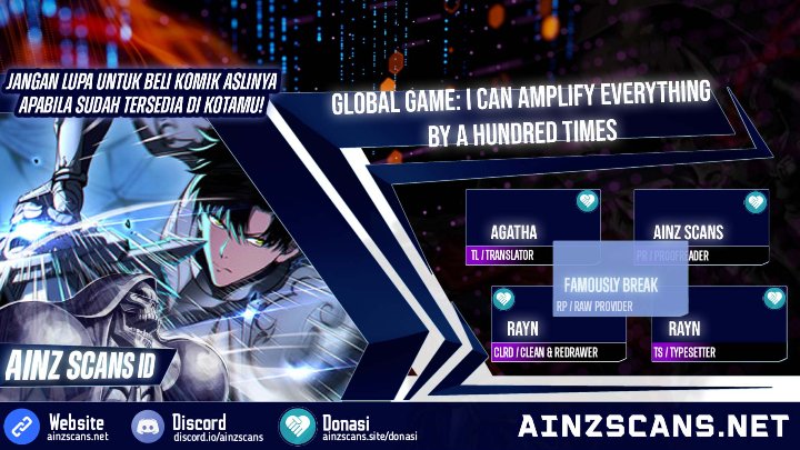 Baca Global Game: I Can Amplify Everything by a Hundred Times Chapter 2 Bahasa Indonesia page 6