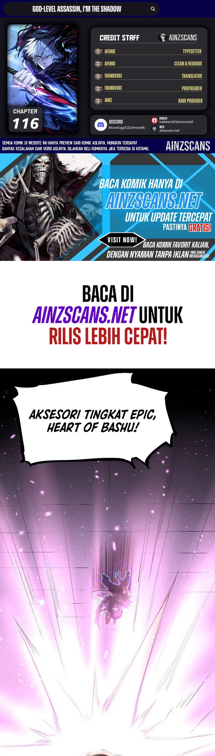 Baca God-level Assassin, I'm the Shadow - Chapter 116 halaman 1