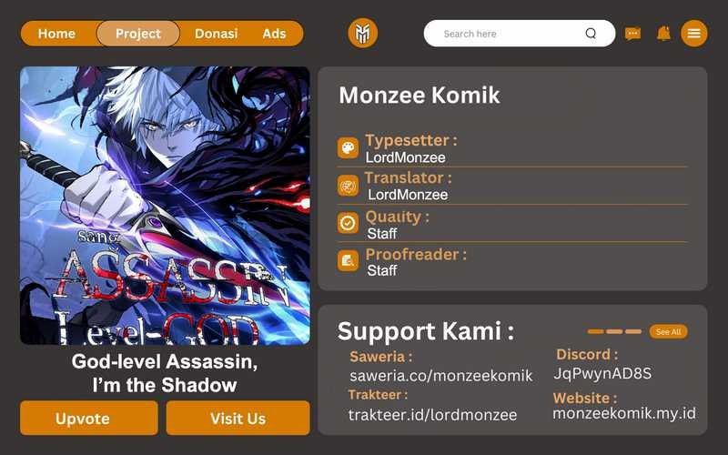 Baca God-level Assassin, I'm the Shadow - Chapter 2 halaman 1