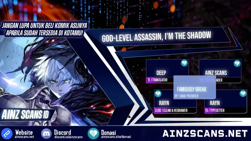 Baca God-level Assassin, I'm the Shadow - Chapter 98 halaman 1