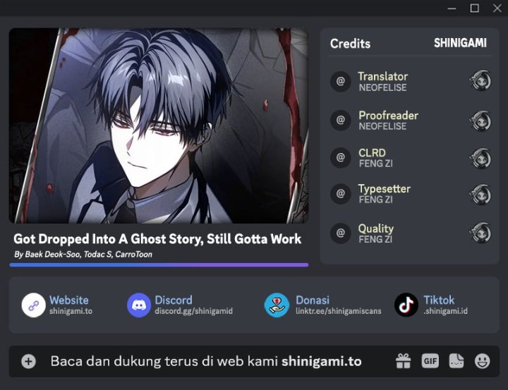 Baca Got Dropped Into A Ghost Story, Still Gotta Work - Chapter 6 halaman 1