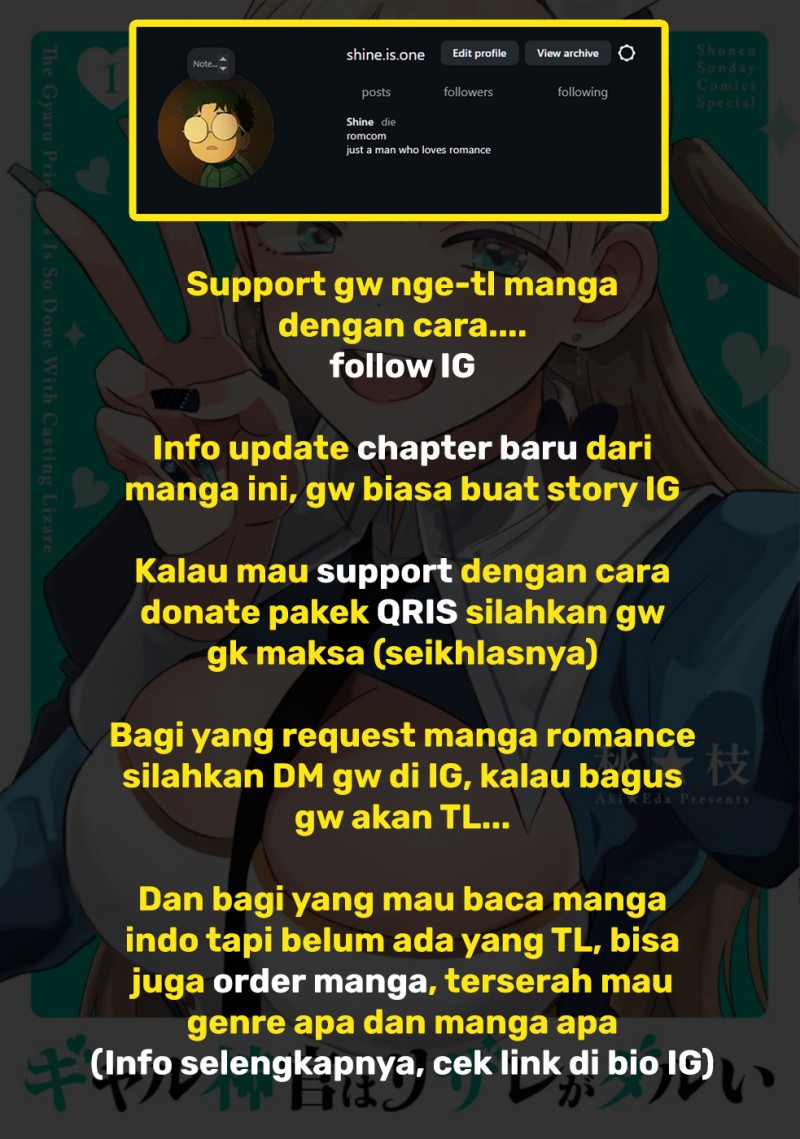 Baca Gyaru Shinkan wa Rizare ga Darui - Chapter 16.5 halaman 9