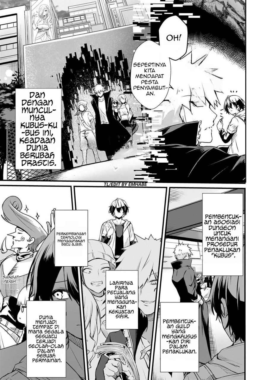 Baca Hai no Sekai wa Kami-no-me de Irodoku: Ore dake Mieru Status de, Saijaku kara Saikyou e Kageagaru - Chapter 1 halaman 13