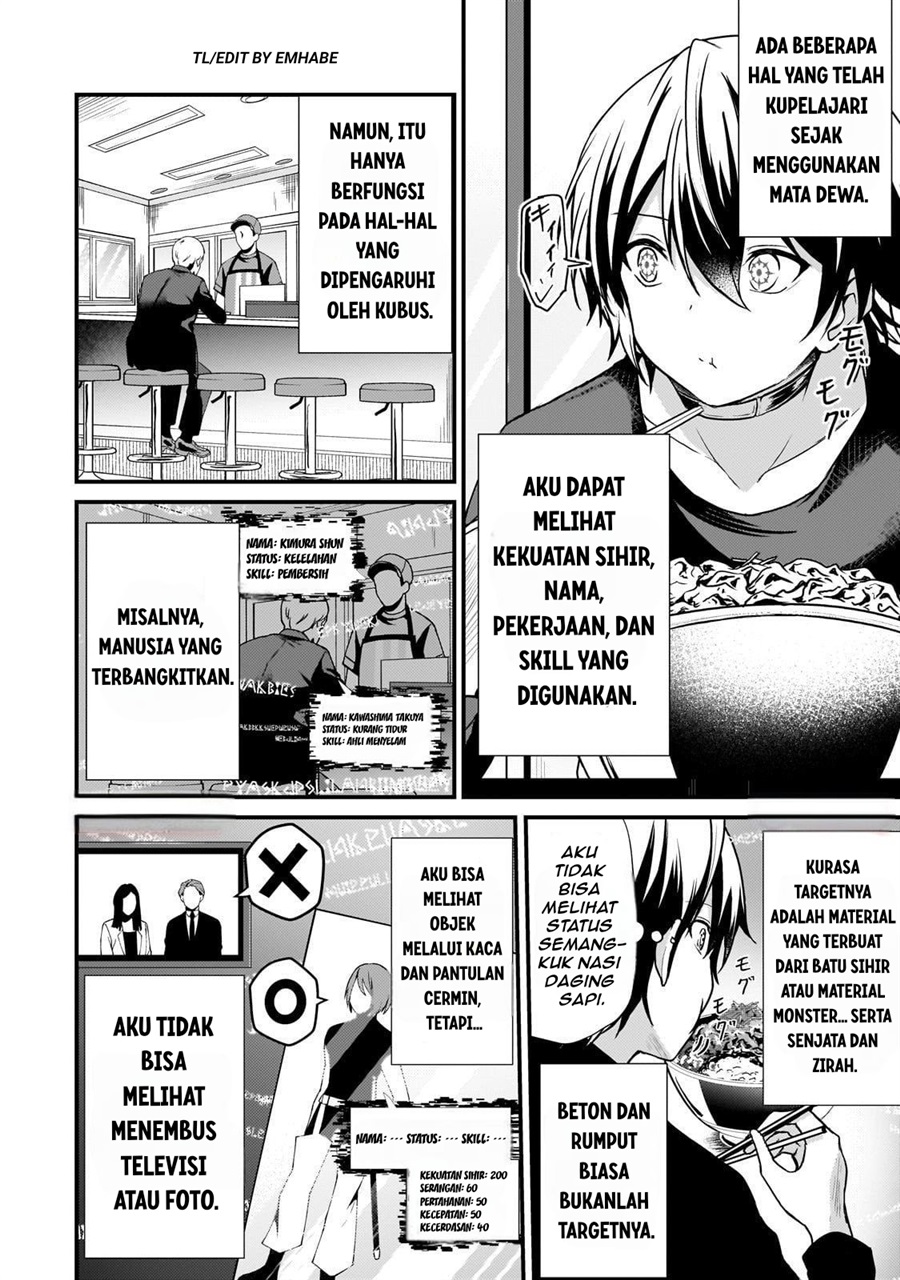 Baca Hai no Sekai wa Kami-no-me de Irodoku: Ore dake Mieru Status de, Saijaku kara Saikyou e Kageagaru - Chapter 10 halaman 5