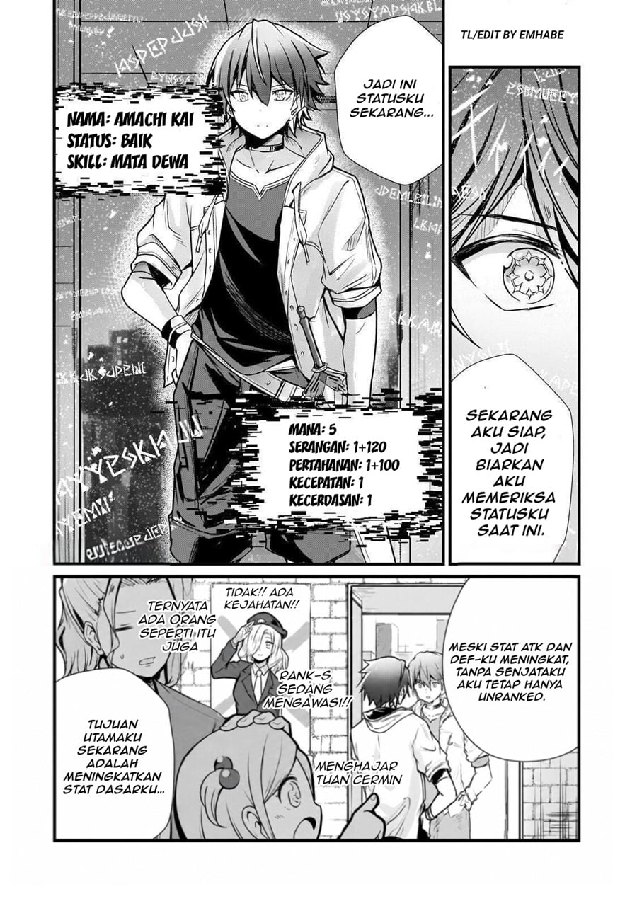 Baca Hai no Sekai wa Kami-no-me de Irodoku: Ore dake Mieru Status de, Saijaku kara Saikyou e Kageagaru - Chapter 11 halaman 13