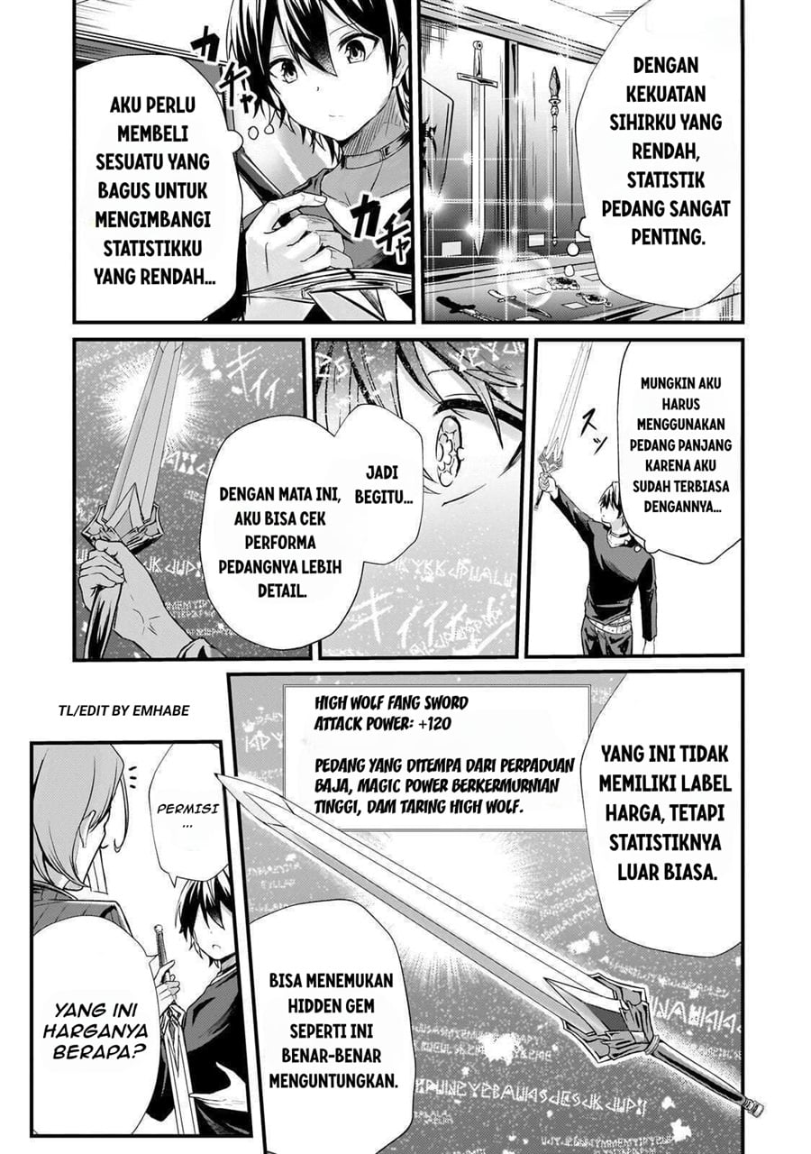 Baca Hai no Sekai wa Kami-no-me de Irodoku: Ore dake Mieru Status de, Saijaku kara Saikyou e Kageagaru - Chapter 11 halaman 6