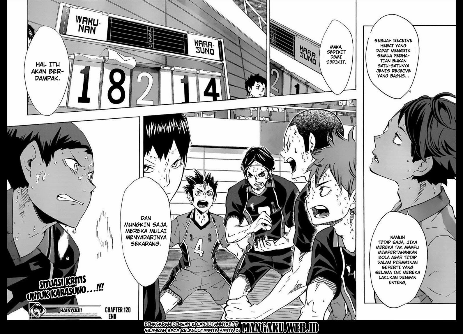 Baca Haikyuu!! - Chapter 120 halaman 19