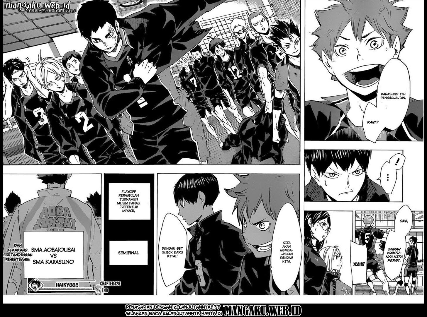Baca Haikyuu!! - Chapter 128 halaman 18