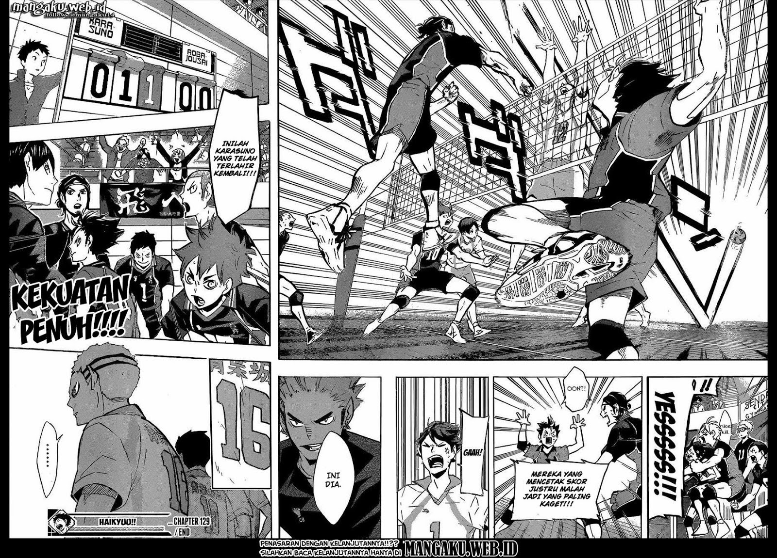 Baca Haikyuu!! - Chapter 129 halaman 17