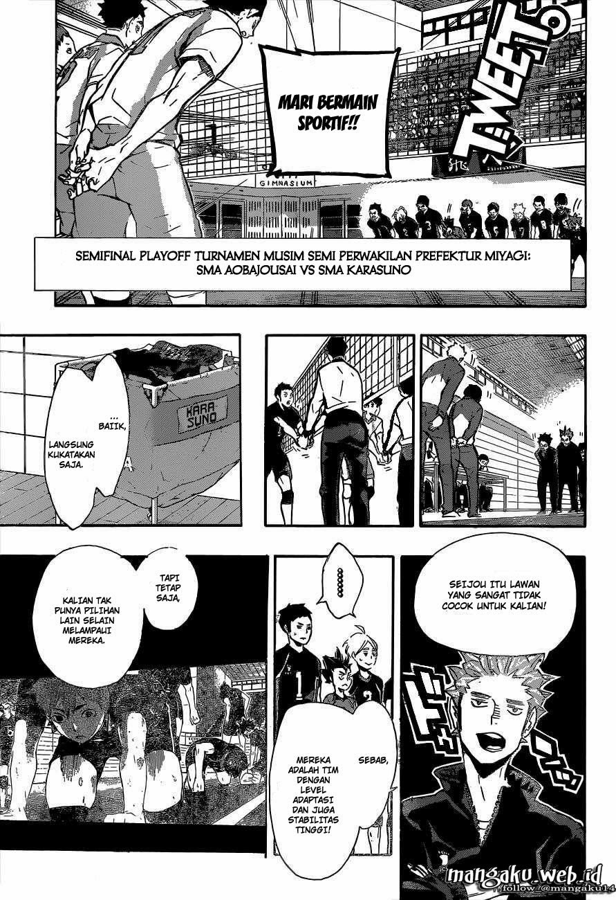 Baca Haikyuu!! - Chapter 129 halaman 8