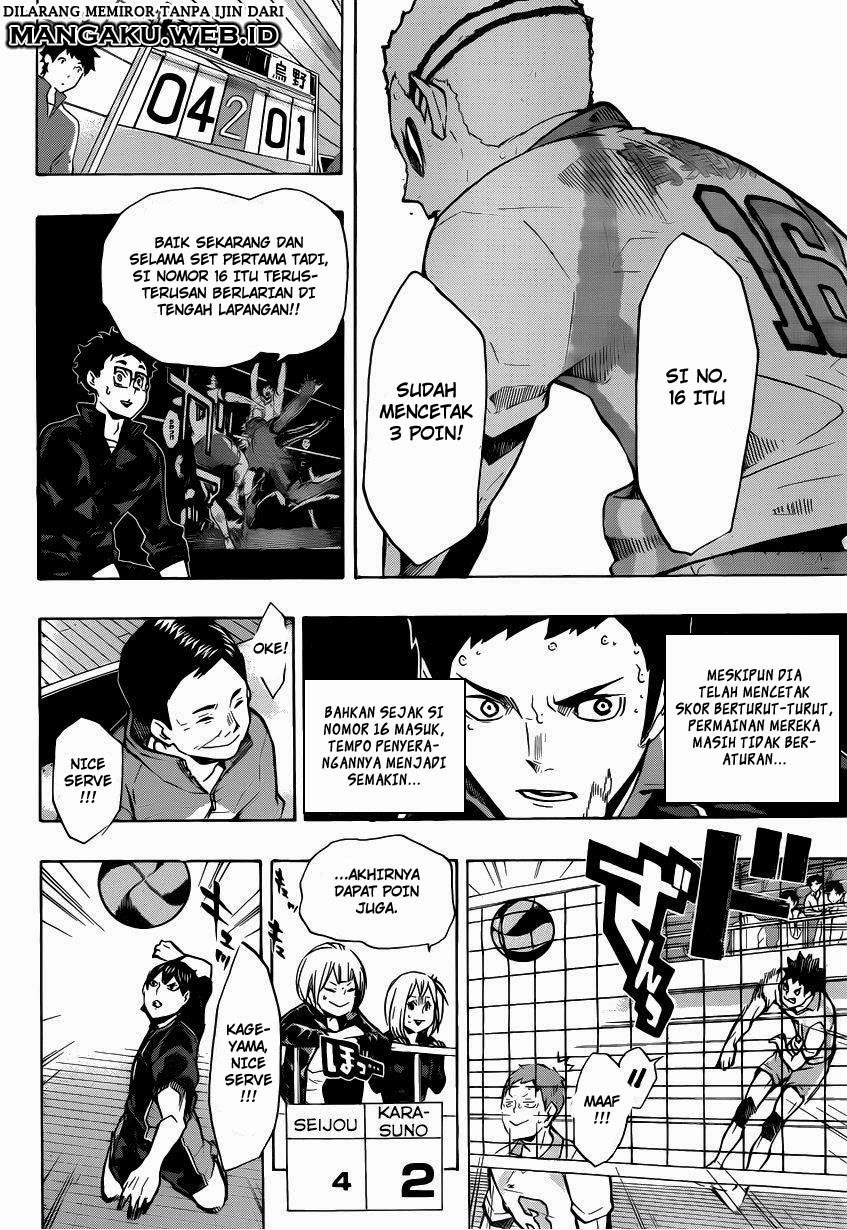 Baca Haikyuu!! - Chapter 132 halaman 17