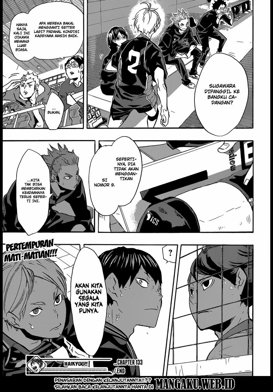 Baca Haikyuu!! - Chapter 133 halaman 19