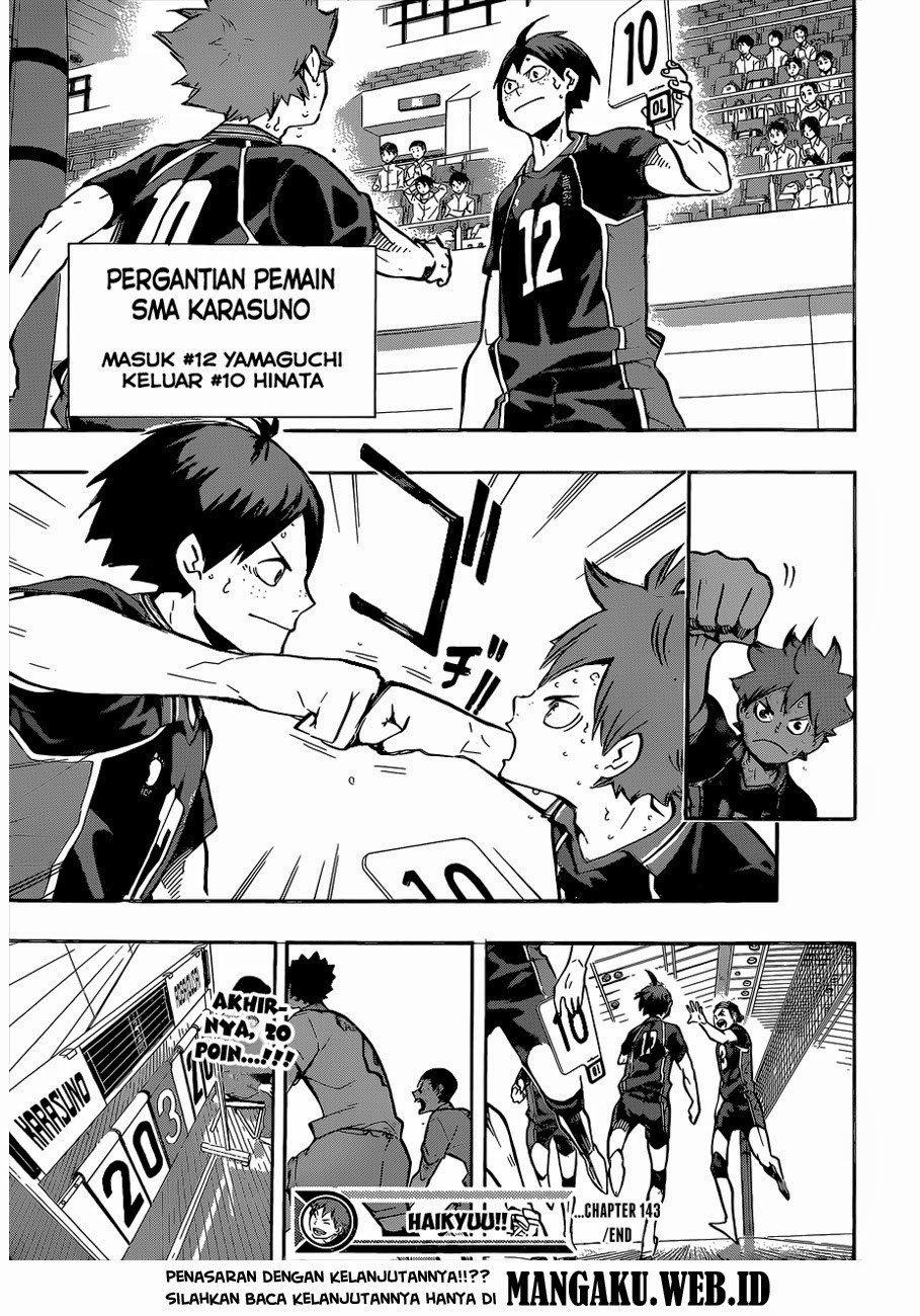 Baca Haikyuu!! - Chapter 143 halaman 19