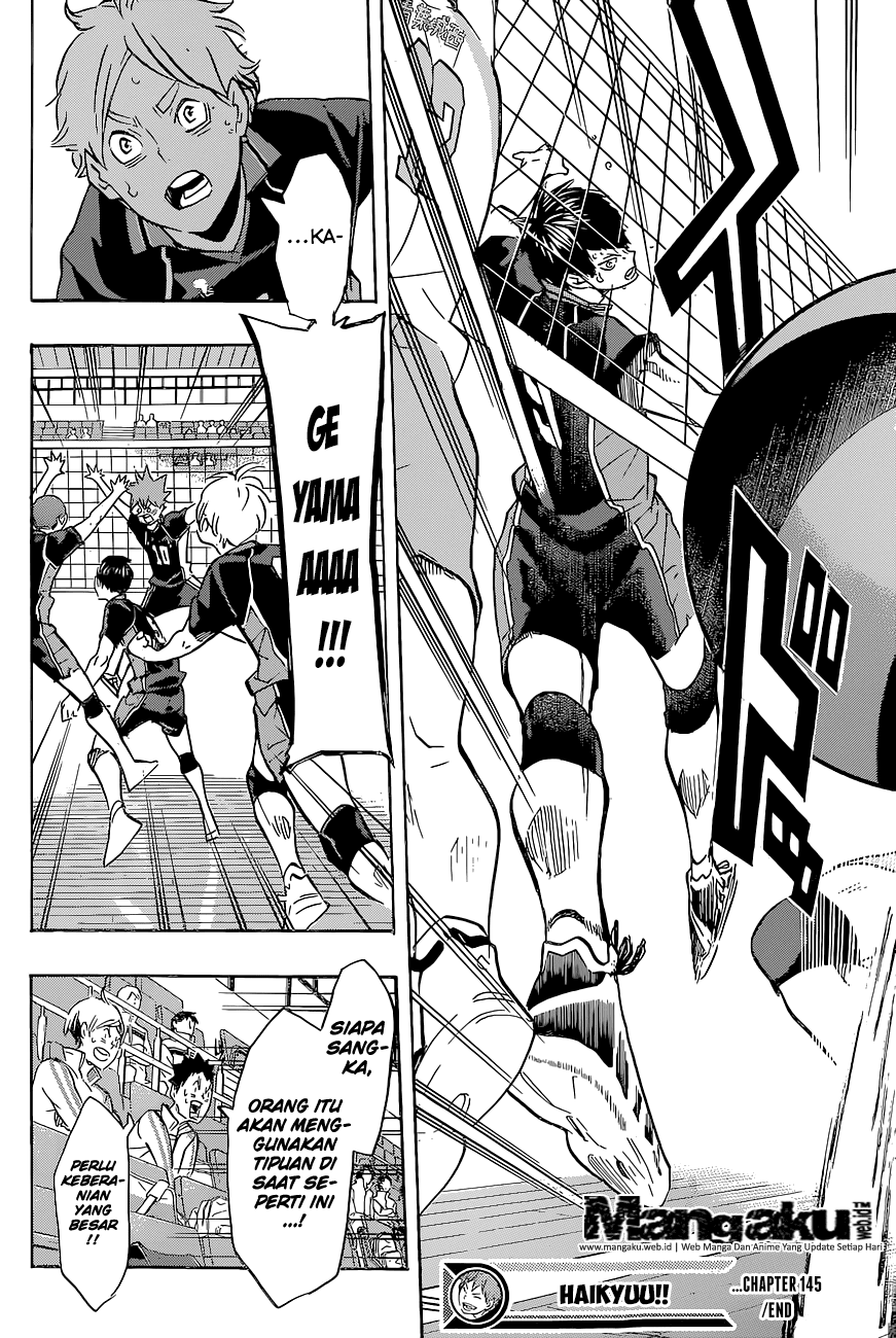 Baca Haikyuu!! - Chapter 145 halaman 17