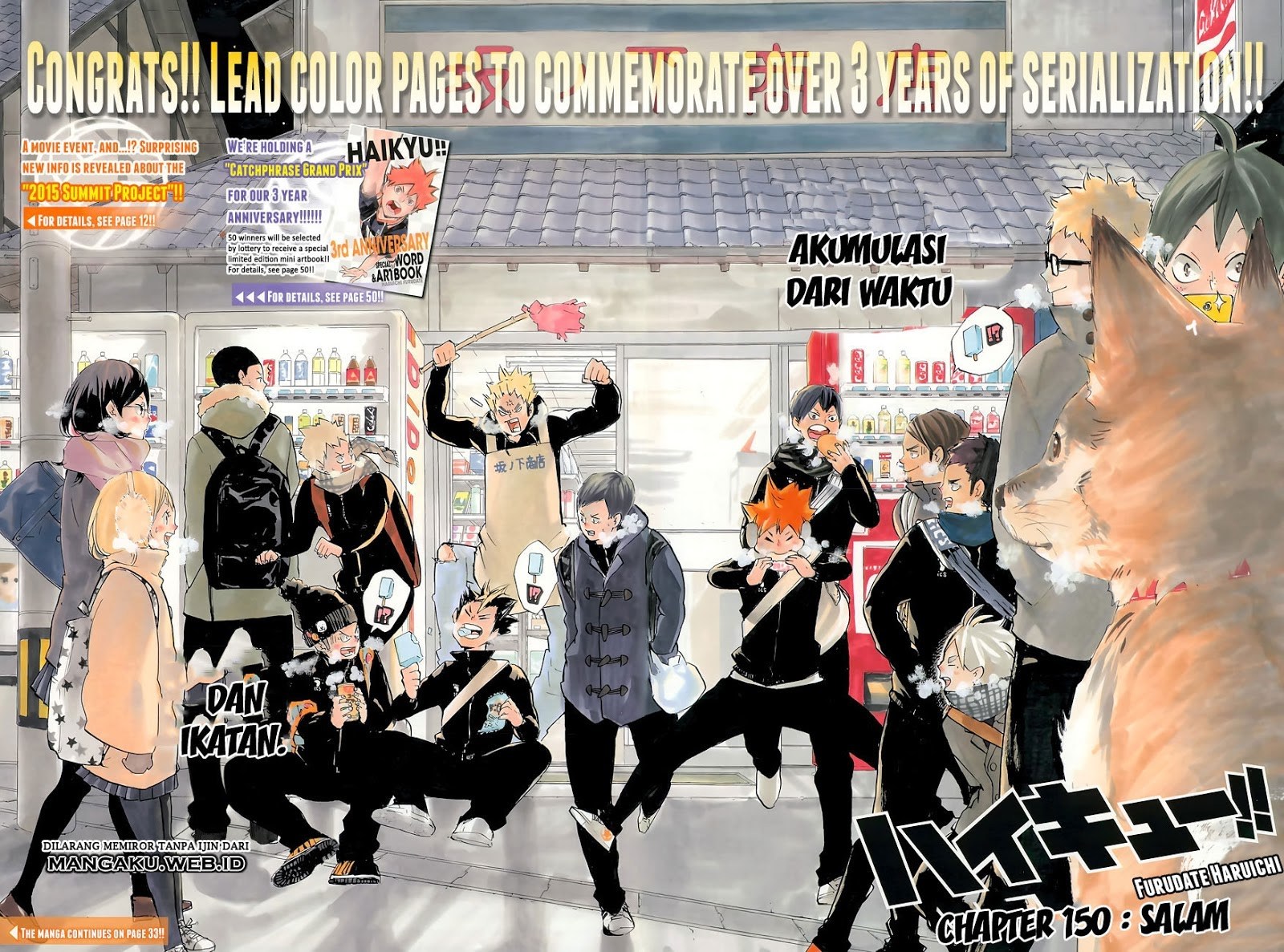 Baca Haikyuu!! - Chapter 150 halaman 4