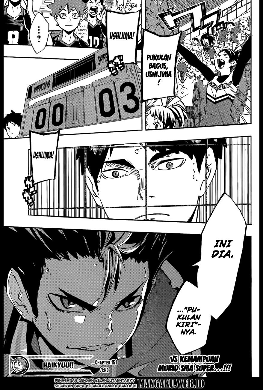 Baca Haikyuu!! - Chapter 151 halaman 17