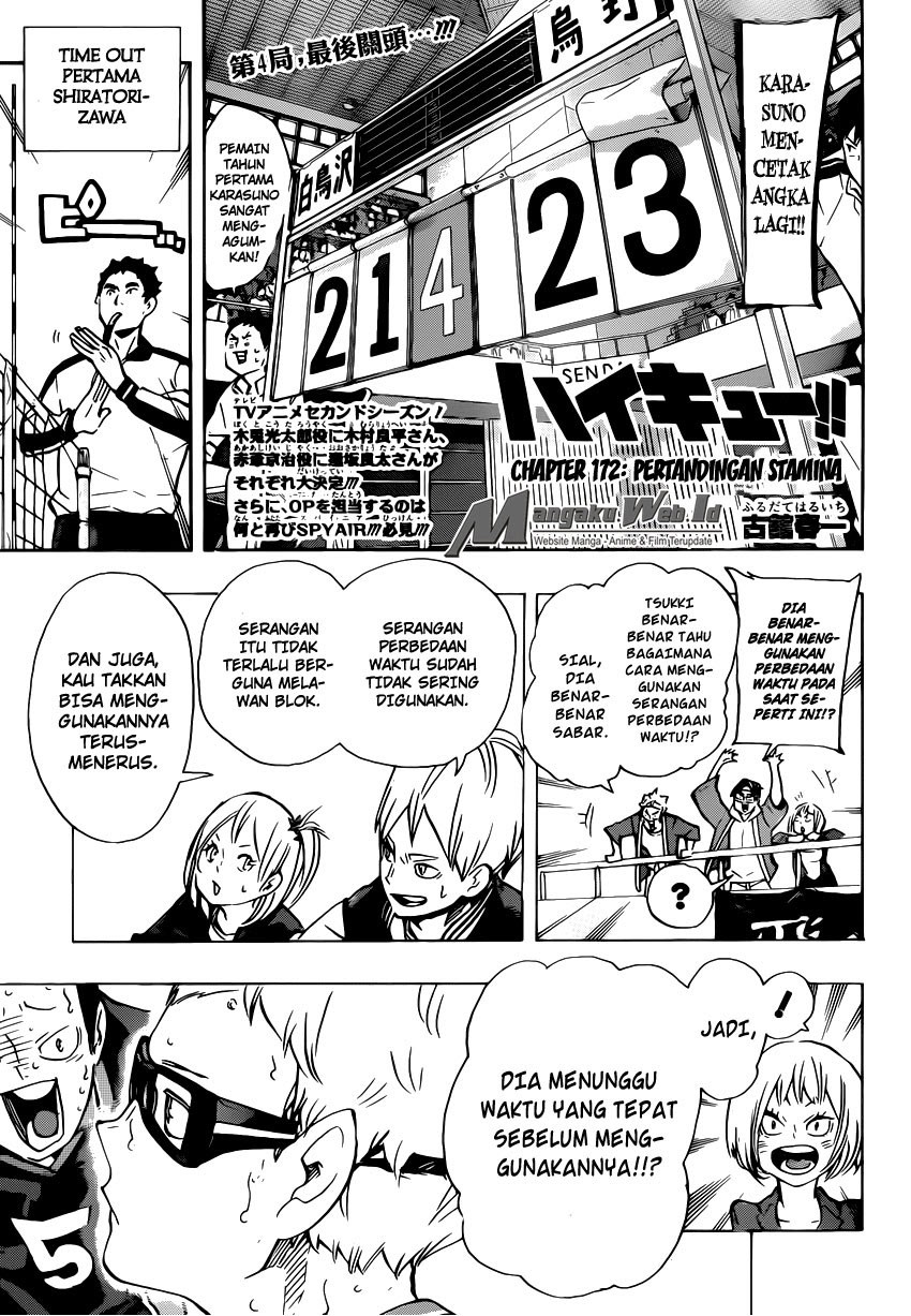 Baca Haikyuu!! - Chapter 172 halaman 8