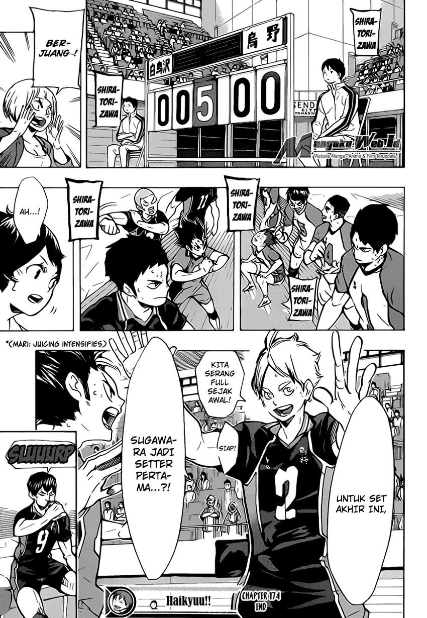Baca Haikyuu!! - Chapter 174 halaman 18