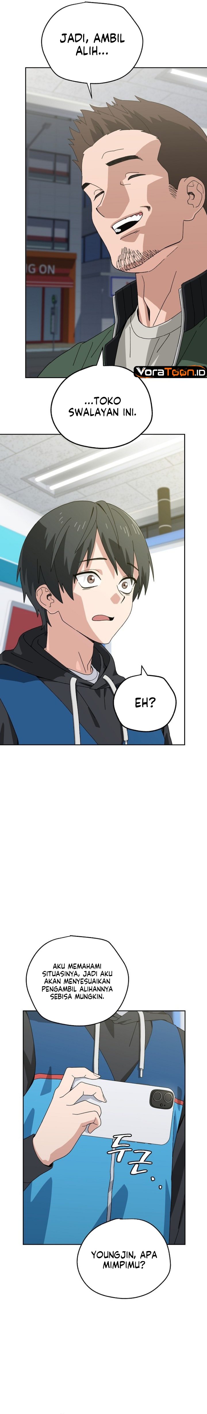 Baca Healing at the Academy Convenience Store Chapter 1 Bahasa Indonesia page 16