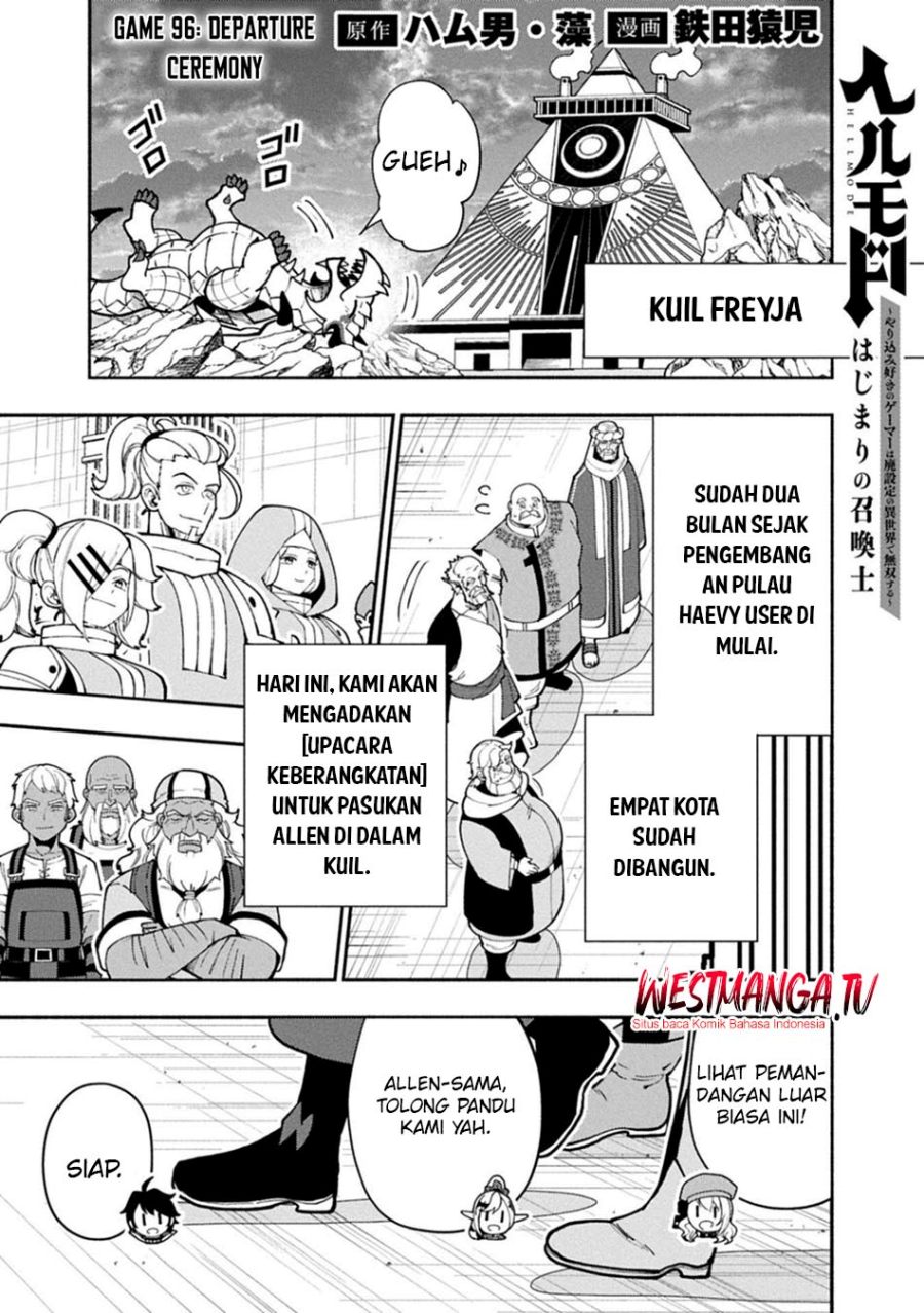 Hell Mode: Yarikomi Suki no Gamer wa Hai Settei no Isekai de Musou Suru Chapter 96.1 - Page 2