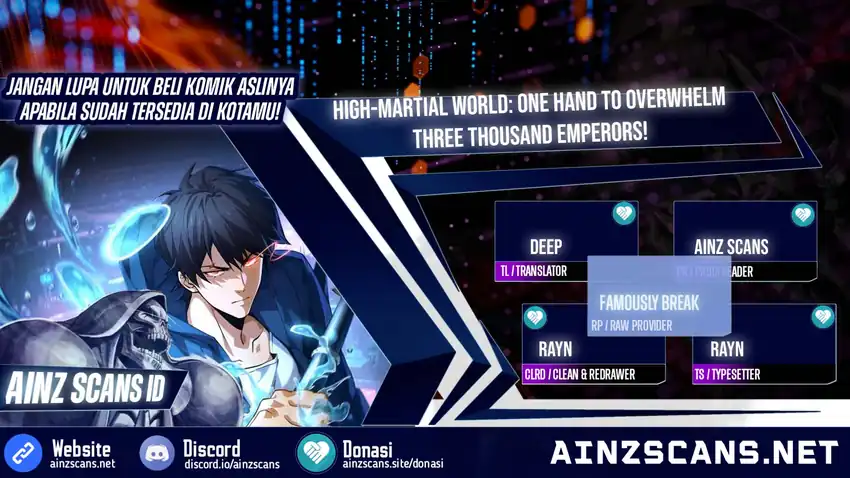Baca High-Martial World: One Hand to Overwhelm Three Thousand Emperors! - Chapter 19 halaman 1