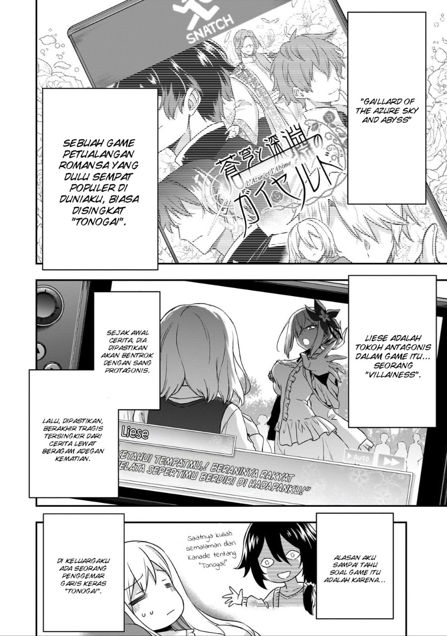 Baca Hissatsu Reijou Liese ~Tensei Shita Saikyou no Koroshiya wa, Yami wo Matou Akuyaku Reijou to Naru~ - Chapter 1.2 halaman 2