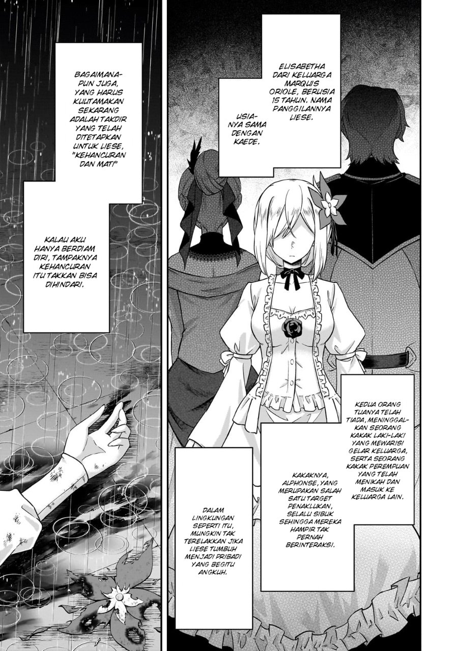 Baca Hissatsu Reijou Liese ~Tensei Shita Saikyou no Koroshiya wa, Yami wo Matou Akuyaku Reijou to Naru~ - Chapter 1.2 halaman 3