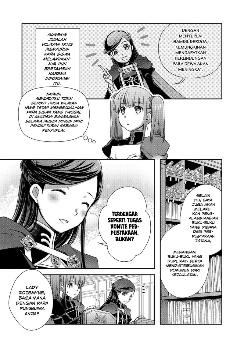 Baca Honzuki no Gekokujou: Hannerōre no Kizoku-in Gonensei Ichi – Koishite Mitai O’hime-sama Chapter 6 Bahasa Indonesia page 18