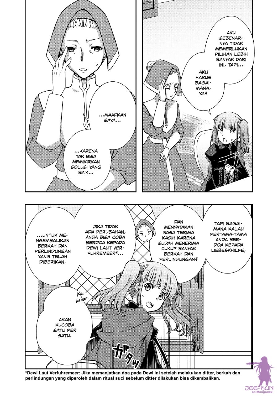 Baca Honzuki no Gekokujou: Hannerōre no Kizoku-in Gonensei Ichi – Koishite Mitai O’hime-sama Chapter 8 Bahasa Indonesia page 26