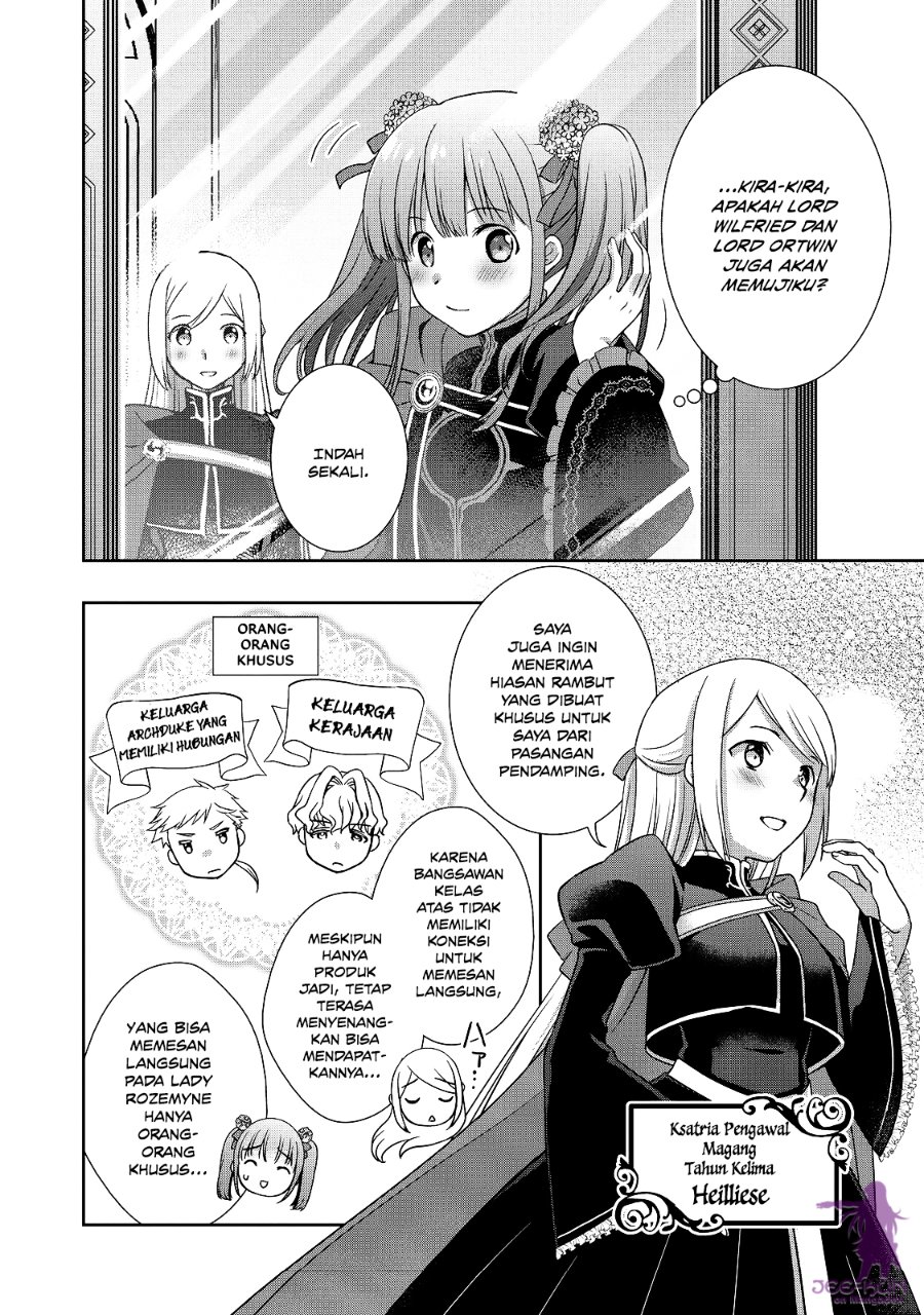 Baca Honzuki no Gekokujou: Hannerōre no Kizoku-in Gonensei Ichi – Koishite Mitai O’hime-sama Chapter 8 Bahasa Indonesia page 34