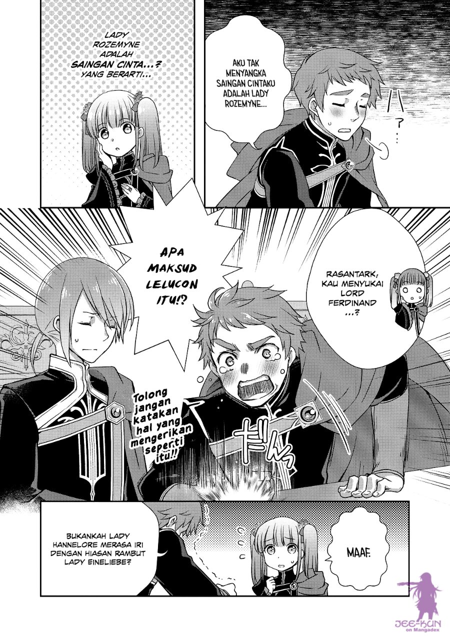 Baca Honzuki no Gekokujou: Hannerōre no Kizoku-in Gonensei Ichi – Koishite Mitai O’hime-sama Chapter 8 Bahasa Indonesia page 62
