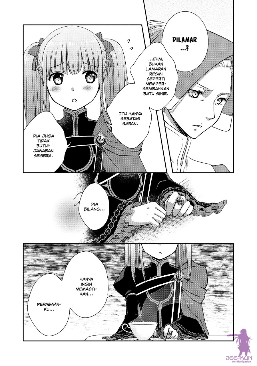 Baca Honzuki no Gekokujou: Hannerōre no Kizoku-in Gonensei Ichi – Koishite Mitai O’hime-sama Chapter 8 Bahasa Indonesia page 12