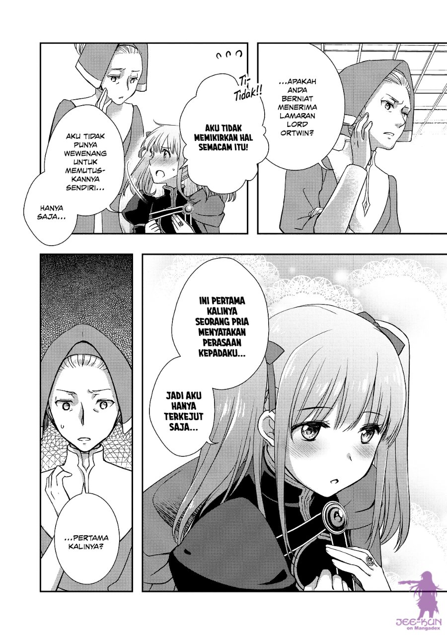 Baca Honzuki no Gekokujou: Hannerōre no Kizoku-in Gonensei Ichi – Koishite Mitai O’hime-sama Chapter 8 Bahasa Indonesia page 16