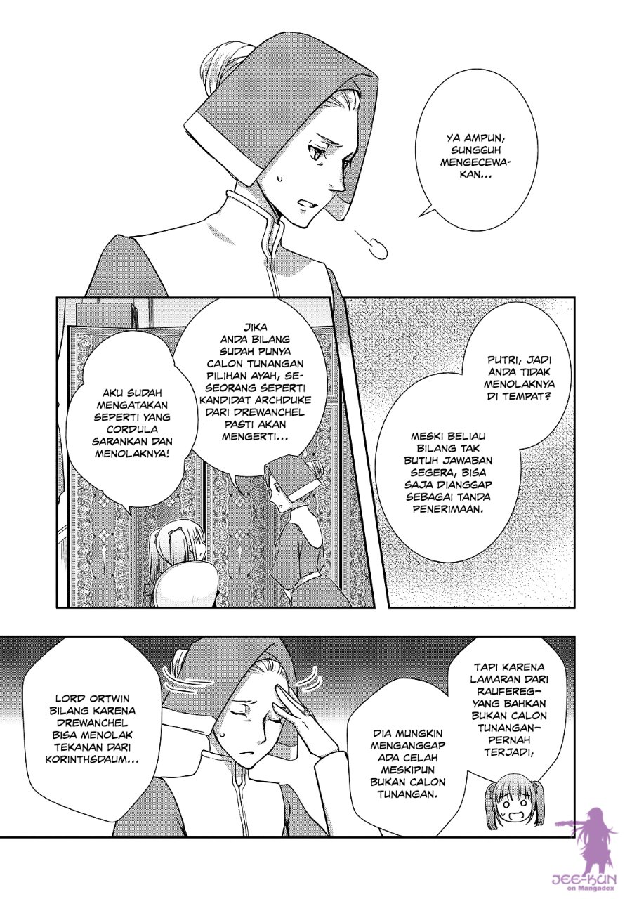 Baca Honzuki no Gekokujou: Hannerōre no Kizoku-in Gonensei Ichi – Koishite Mitai O’hime-sama Chapter 8 Bahasa Indonesia page 18