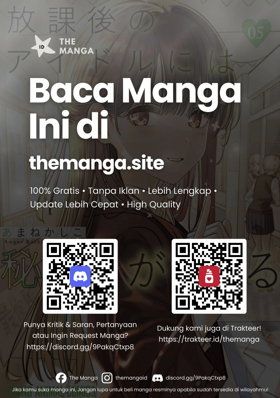 Baca Houkago no Idol ni wa Himitsu ga aru - Chapter 42 halaman 18