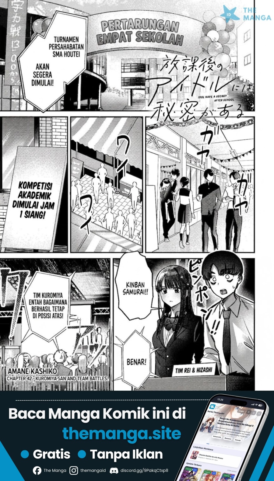 Baca Houkago no Idol ni wa Himitsu ga aru - Chapter 42 halaman 2