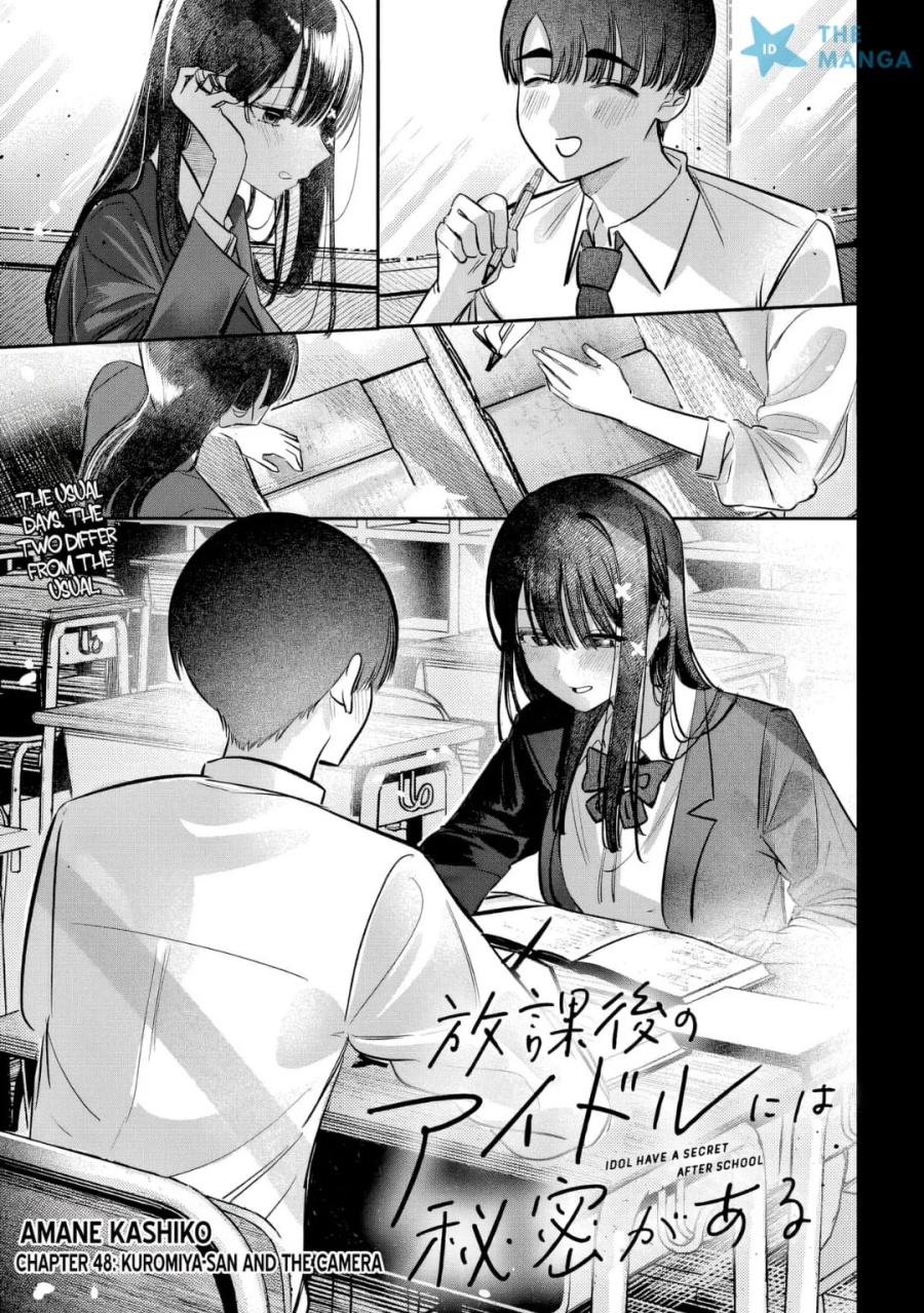 Baca Houkago no Idol ni wa Himitsu ga aru - Chapter 48 halaman 4