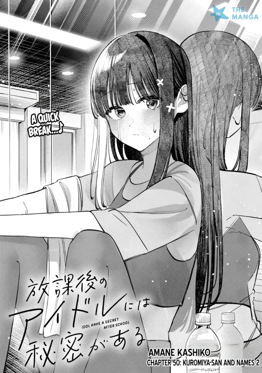 Baca Houkago no Idol ni wa Himitsu ga aru - Chapter 50 halaman 4