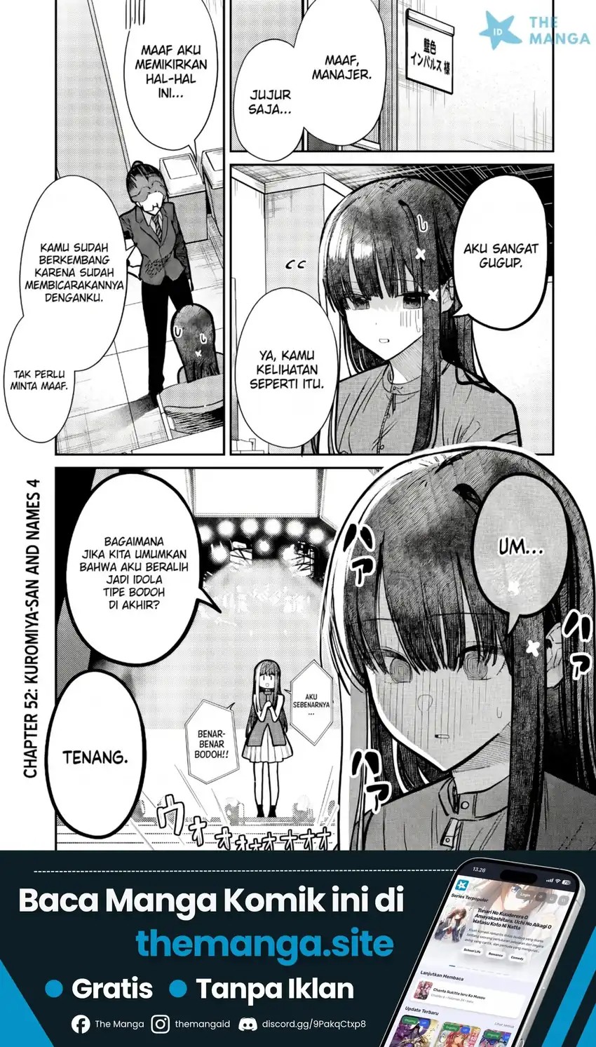 Baca Houkago no Idol ni wa Himitsu ga aru - Chapter 52 halaman 2