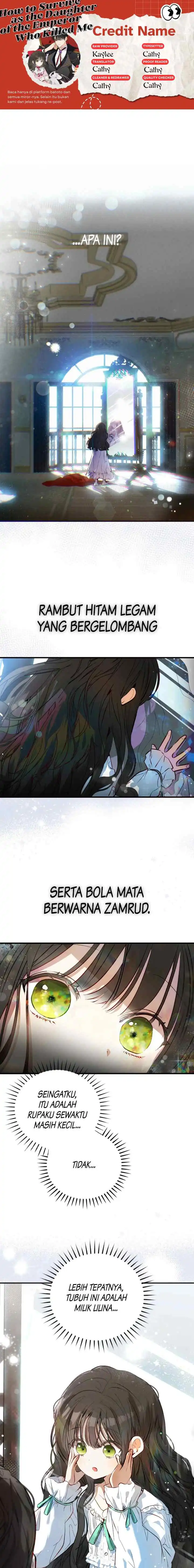 How to Survive as the Daughter of the Emperor Who Killed Me Chapter 2 - Page 1