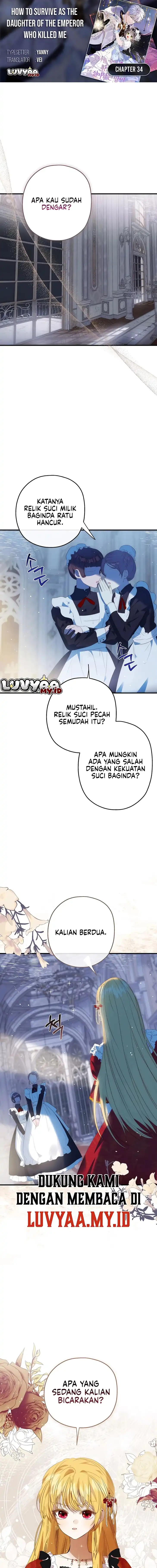 How to Survive as the Daughter of the Emperor Who Killed Me Chapter 34 - Page 1