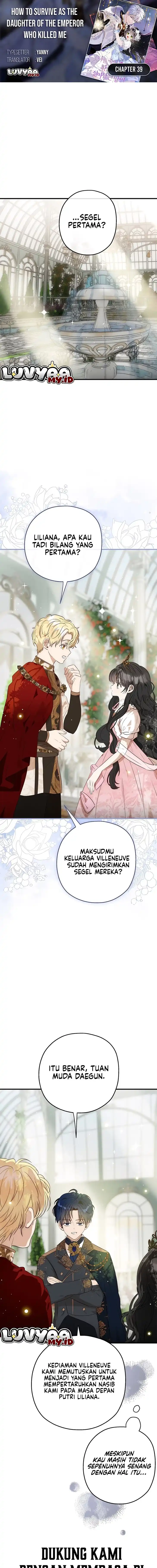 How to Survive as the Daughter of the Emperor Who Killed Me Chapter 39 - Page 1