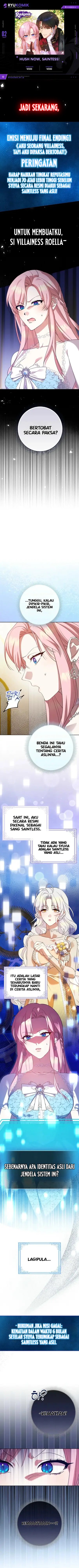 Baca Hush Now, Saintess! Chapter 2 Bahasa Indonesia page 6