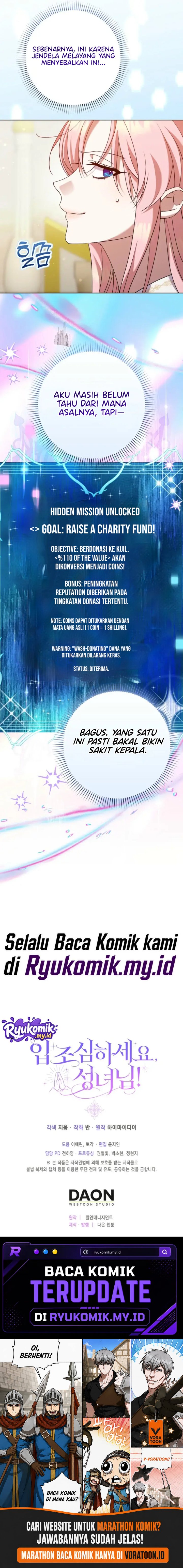 Baca Hush Now, Saintess! Chapter 5 Bahasa Indonesia page 42