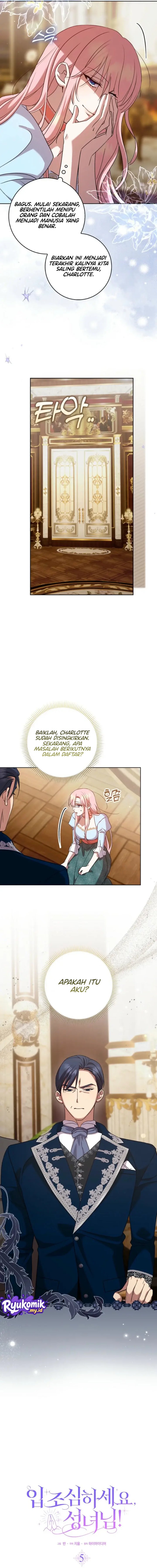 Baca Hush Now, Saintess! Chapter 5 Bahasa Indonesia page 8
