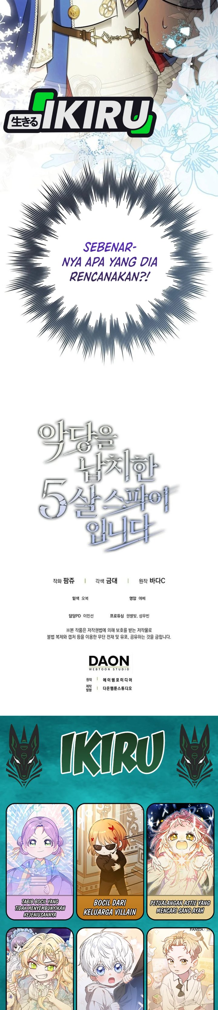 Baca I Am the 5-Year-Old Spy Who Kidnapped the Villain - Chapter 20 halaman 49