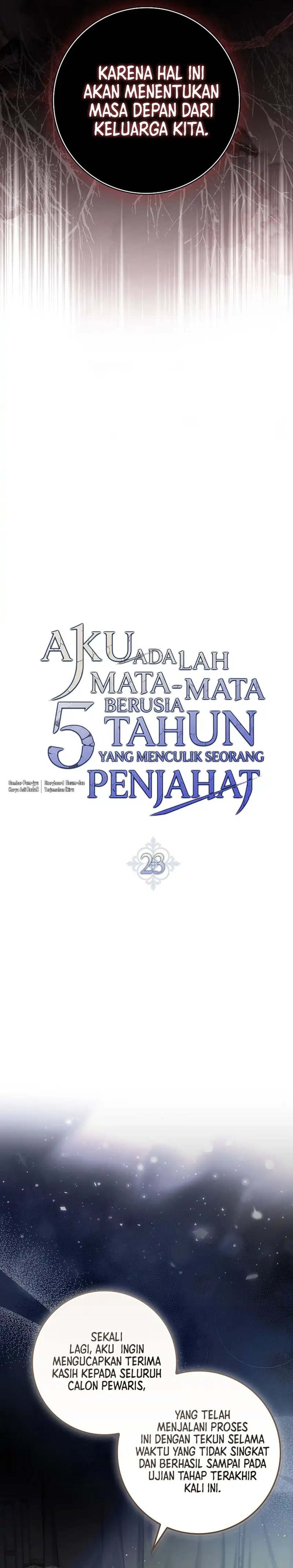 Baca I Am the 5-Year-Old Spy Who Kidnapped the Villain - Chapter 23 halaman 13