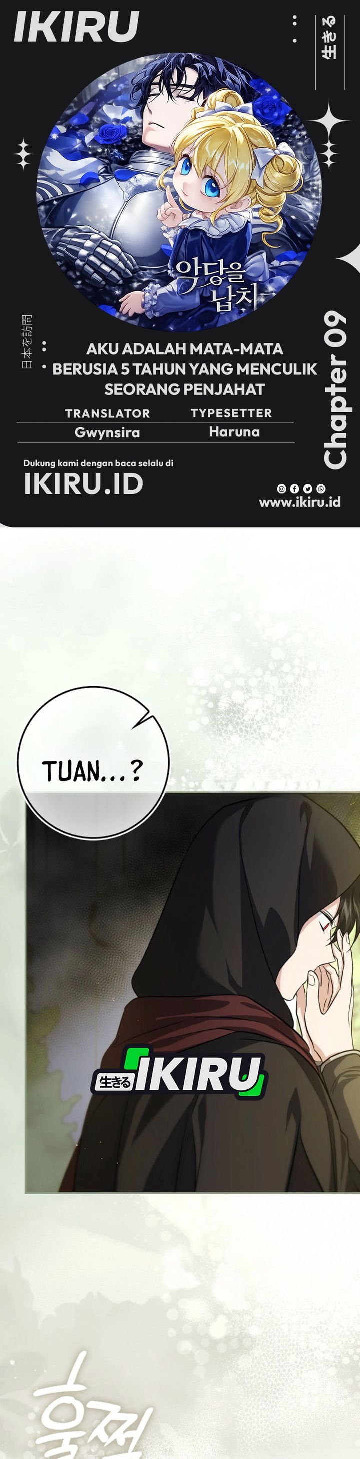 Baca I Am the 5-Year-Old Spy Who Kidnapped the Villain - Chapter 9 halaman 1