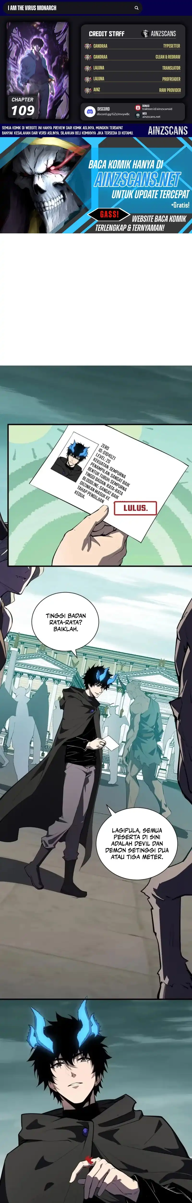 I Am the Virus Monarch Chapter 109 - Page 1
