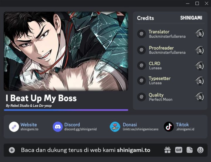 Baca I Beat Up My Boss - Chapter 9 halaman 1